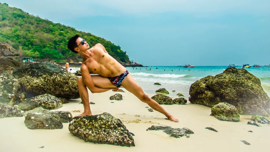 Bound Angle Pose - Naked Yoga for Men