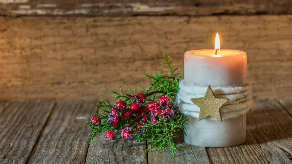 Christmas Yoga in Candle Light