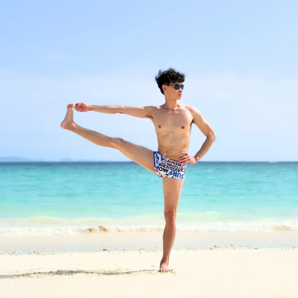 Extended Hand-to-Big-Toe B Pose - Yoga for Men