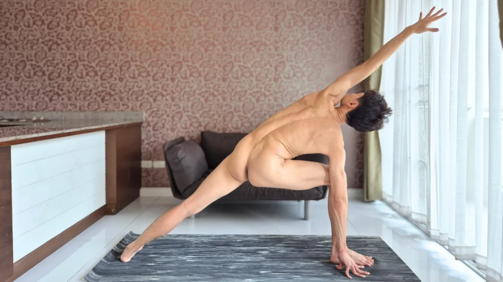 Side Angle Pose Side Angle Pose - Naked Yoga for Beginners