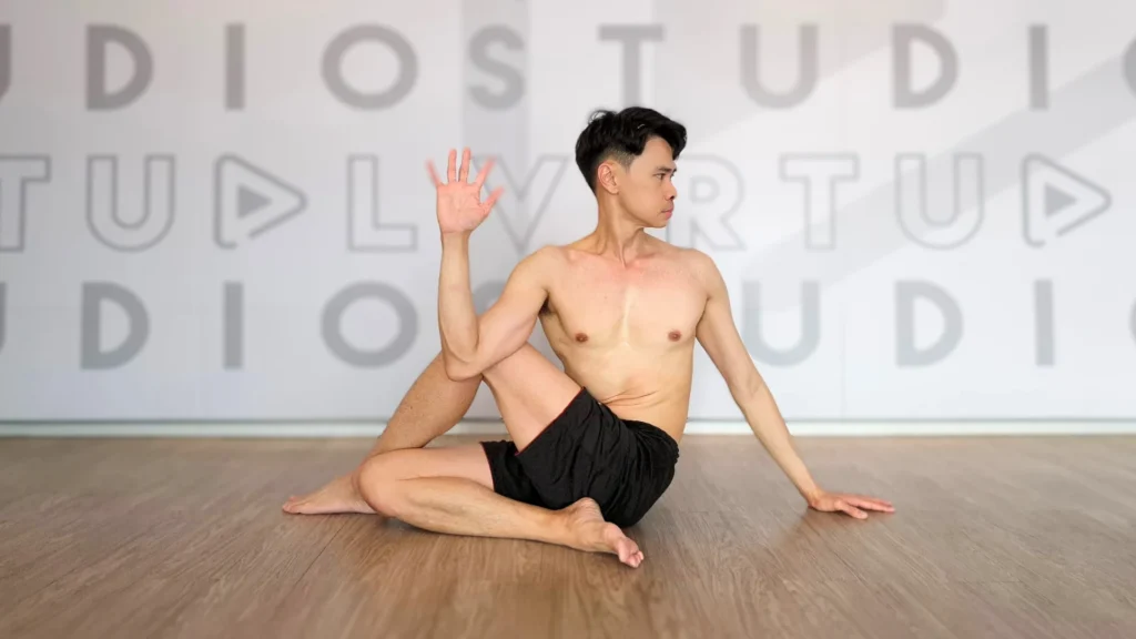 Seated Spine Twist Pose Seated Spine Twist Pose