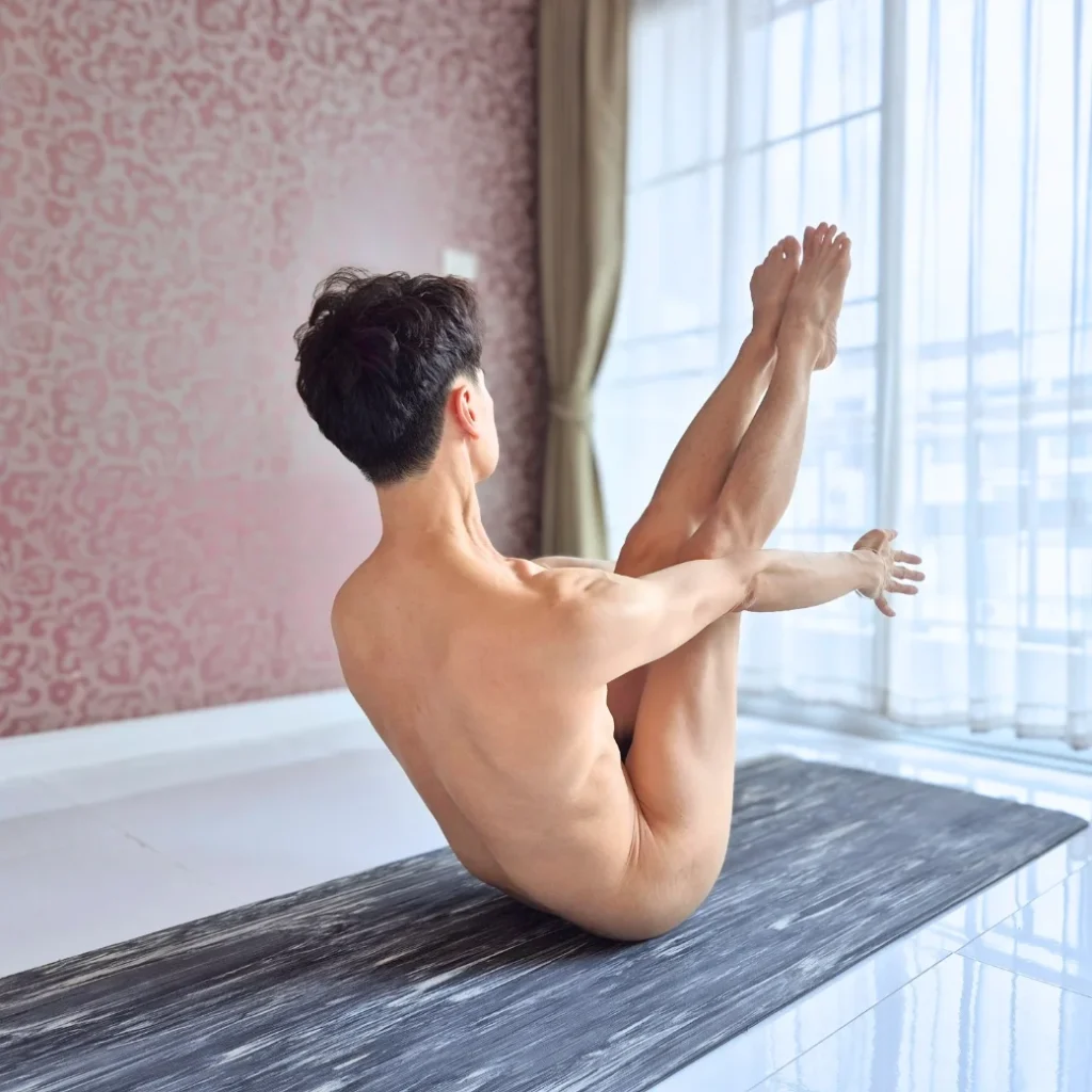 Boat Pose - Naked Yoga for Men