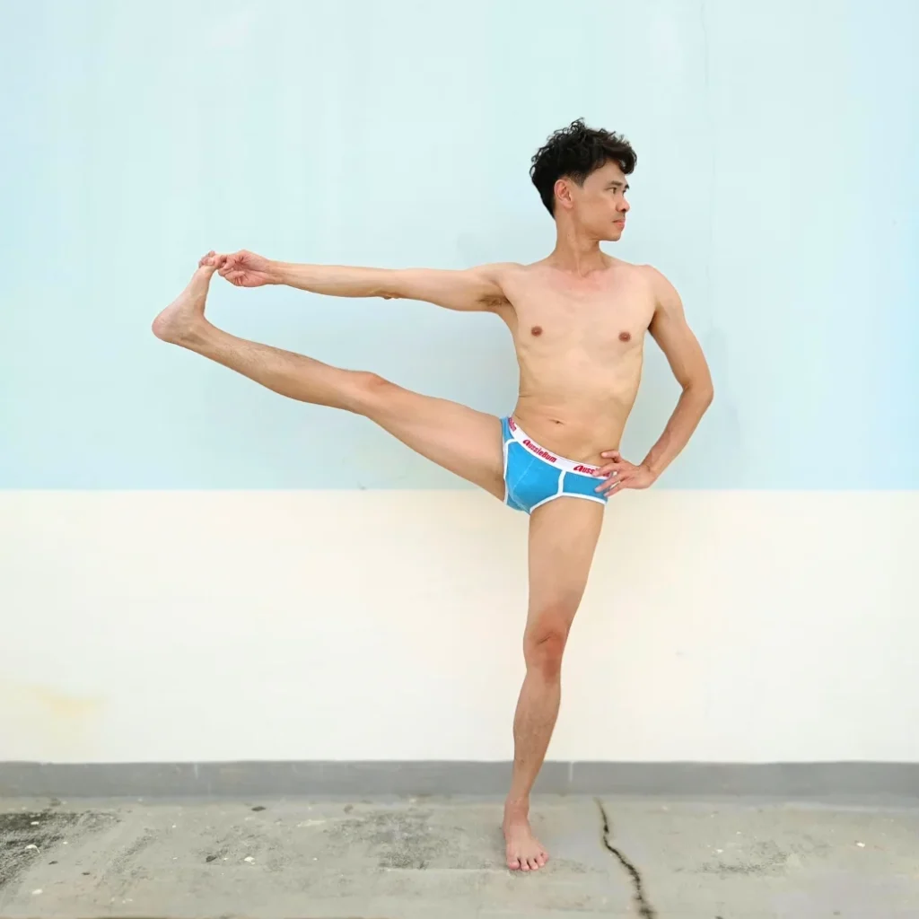 Extended Hand-to-Big-Toe B Pose - Yoga for Men