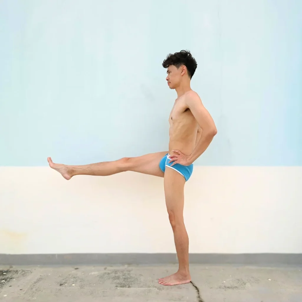 Extended Hand-to-Big-Toe D Pose - Yoga for Men